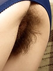 Hairy beauty exhibit pink lips porn pics